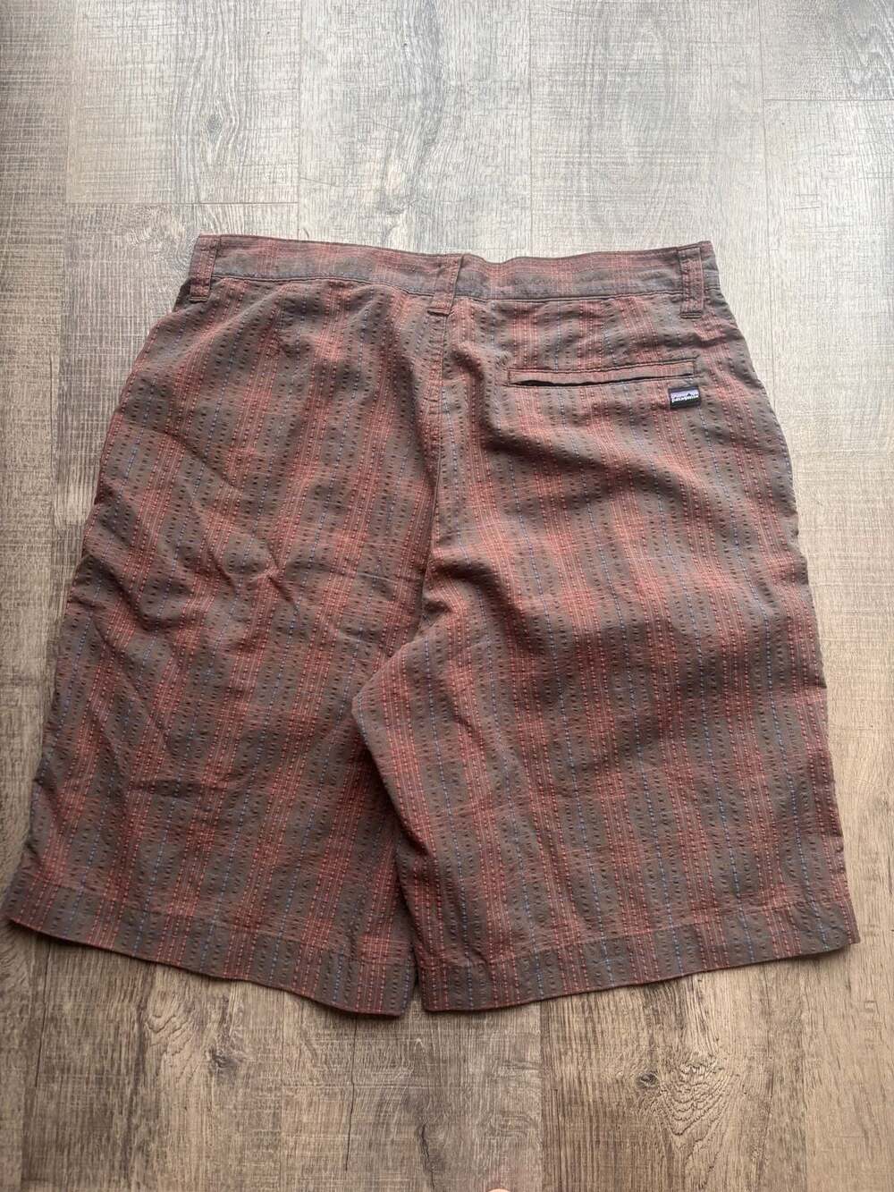 Patagonia Men's Organic Cotton Textured Plaid Flat Front Shorts